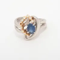 ノンブランド サファイア ダイヤ K18×Pt900