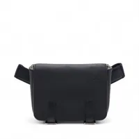 ロエベ ミリタリー バムバッグ レザー ボディバッグ ネイビー