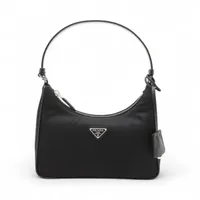 プラダ テスート ナイロン ハンドバッグ ブラック