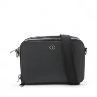 ディオール レザー ショルダーバッグ ブラック