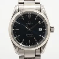 オメガ シーマスター アクアテラ 2518.80 SS QZ ブルー文字盤