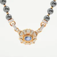 ノンブランド サファイア ダイヤ 750×金性不明