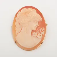 ノンブランド シェルカメオ K18