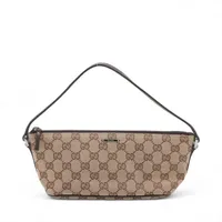 グッチ GGキャンバス ウエストポーチ ブラウン ABランクの買取実績