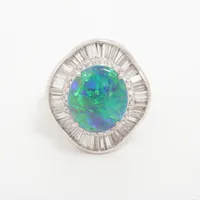 ノンブランド オパール ダイヤ Pt900