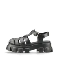 プラダ モノリス ラバー サンダル 7 ブラック