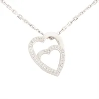 カルティエ インターレースハート ダイヤ 750(WG)