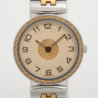 エルメス セリエ SS QZ アイボリー文字盤