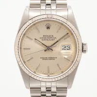 ロレックス デイトジャスト36 16234 SS×WG AT シルバー文字盤