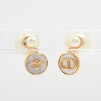 ディオール Dior Tribales  ディオール トライバル GP×フェイクパール ピアス(両耳用) ゴールド