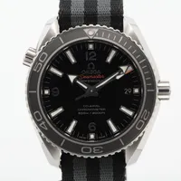 オメガ シーマスター プラネットオーシャン 232.30.42.21.01.001 SS×ナイロン AT ブラック文字盤