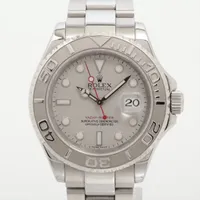 ロレックス ヨットマスター40 16622 PT×SS AT シルバー文字盤