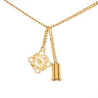 ロエベ アナグラム GP ネックレス ゴールド