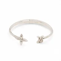 ルイ・ヴィトン ブレスレット ルイゼットシグネチャー GP×ラインストーン バングル TE1215 S シルバー