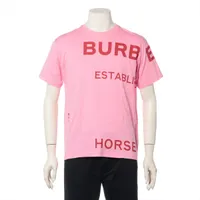 バーバリー ホースフェリー コットン Tシャツ ティッシ期 XS ピンク