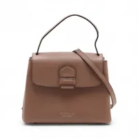 バーバリー ノバチェック レザー 2WAYハンドバッグ ブラウン