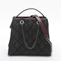 シャネル CCバケット キャンバス ブラック ガンメタリック金具