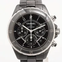 シャネル J12 クロノグラフ H0940 CE×SS AT ブラック文字盤