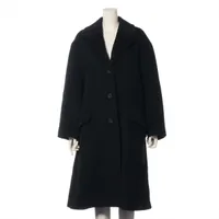クリスチャンディオール ウール ロングコート 38 ブラック