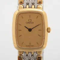 オメガ デヴィル SS×GP QZ シャンパン文字盤