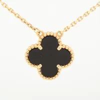 ヴァンクリーフ&アーペル ヴィンテージアルハンブラ オニキス 750(YG)