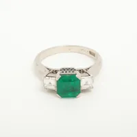 ノンブランド エメラルド ダイヤ Pt900