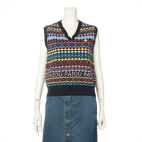 パトゥ ウール ニットベスト 21AW M マルチカラー