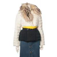 モンクレール ポリエステル ダウンジャケット 13年 1 ホワイト×ブラック