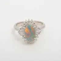 ノンブランド オパール ダイヤ Pt900