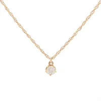 アガット ダイヤ K18(YG)