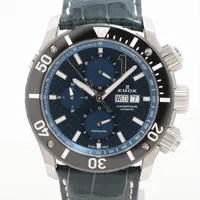 エドックス クラスワン オフショア 01114-3-BUIN SS×革 AT ブルー文字盤