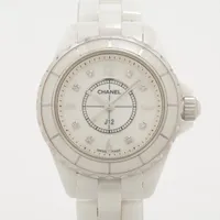 シャネル J12 H2570 CE×SS QZ ホワイトシェル文字盤