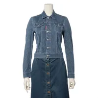 ディースクエアード コットン デニムジャケット 20SS 38 ブルー×ホワイト