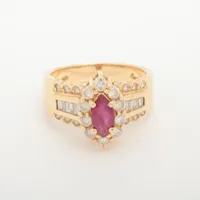 ノンブランド ルビー ダイヤ 585