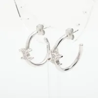 セリーヌ トリオンフ メタル ピアス(両耳用) シルバー