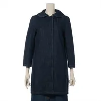 プラダ コットン デニムジャケット 16年 36 ネイビー