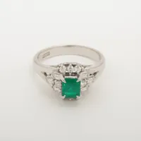 ノンブランド エメラルド ダイヤ Pt900