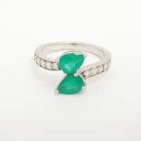 ノンブランド エメラルド ダイヤ Pt950