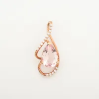 ノンブランド モルガナイト ダイヤ K18