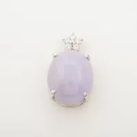 ノンブランド ラベンダー翡翠 ダイヤ Pt900