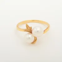 ミキモト パール K18(YG) 約5.5mm～6.5mm