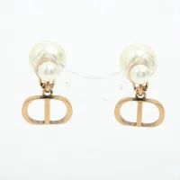 ディオール Dior Tribales  ディオール トライバル GP×フェイクパール イヤリング(両耳用) ゴールド