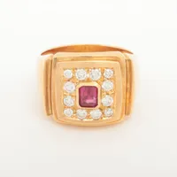 ノンブランド ルビー ダイヤ K18