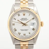 ロレックス デイトジャスト36 16233 SS×YG AT ホワイト文字盤