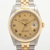ロレックス デイトジャスト36 16233 SS×YG AT シャンパン文字盤