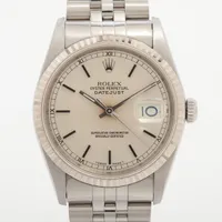 ロレックス デイトジャスト36 16234 SS×WG AT シルバー文字盤
