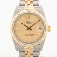 ロレックス デイトジャスト31 68273 SS×YG AT シャンパン文字盤