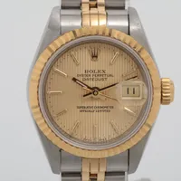 ロレックス レディ デイトジャスト 69173 SS×YG AT シャンパン文字盤