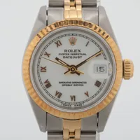 ロレックス レディ デイトジャスト 69173 SS×YG AT ホワイト文字盤