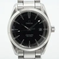 オメガ シーマスター アクアテラ 2517.50 SS QZ ブラック文字盤